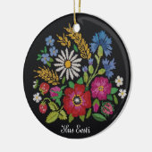 Ilus Eesti - Mooie kerstversiering in Estland Keramisch Ornament (Links)