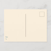 Ilustração Botânica em Rosa com Frase "Let it Be" Briefkaart (Achterkant)