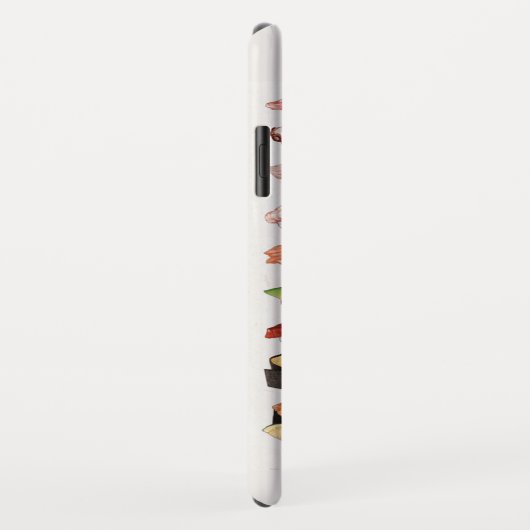 Ilustracion de comida japonesa de sushi Case-Mate iPhone case (Achterkant/rechts)