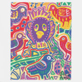 Ilustración de Mola1 Fleece Deken (Voorkant)