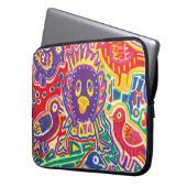 Ilustración de Mola1 Laptop Sleeve (Voorkant Links)