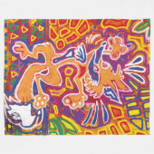  Ilustración de Mola2 Fleece Deken (Voorkant (Horizontaal))