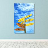 iLUV REIZEN 16x24 Canvas Afdruk (Insitu (Houten vloer))