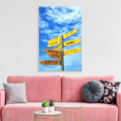 iLUV REIZEN 16x24 Canvas Afdruk (Insitu (Woonkamer))