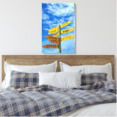 iLUV REIZEN 16x24 Canvas Afdruk (Insitu (Slaapkamer))