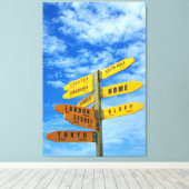 iLUV REIZEN 32x48 Canvas Afdruk (Insitu (Houten vloer))