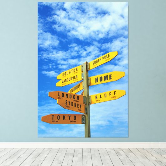 iLUV REIZEN 40x60 Canvas Afdruk (Insitu (Houten vloer))