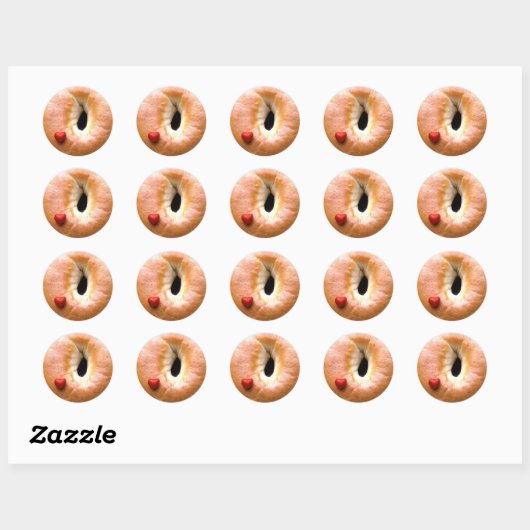 iluvbagels ronde sticker (Vel)