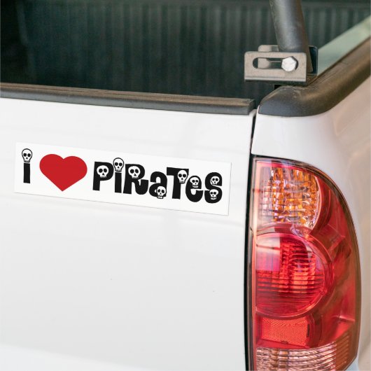 Iluvpiraten Bumpersticker (Op Truck)