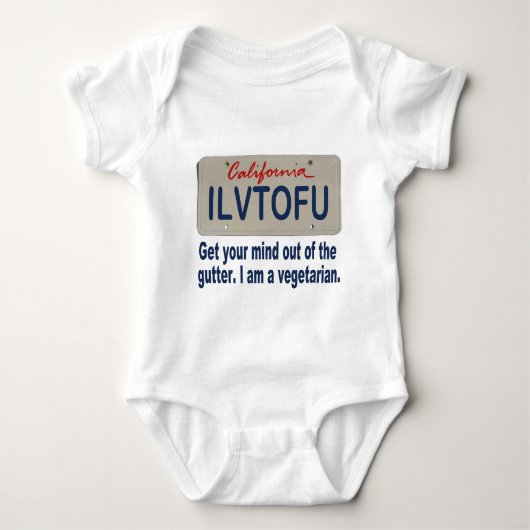 ILVTOFU California License Bord Romper (Voorkant)