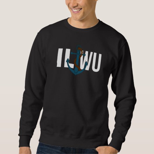 ILWU Rope Anchor Premium Trui (Voorkant)