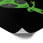 ILY Alien ASL Hand Gesture Deaf Hearing Verlies Aw Poster (Hoek)