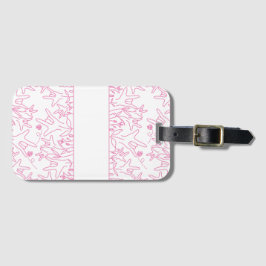 ILY Bloom - Custom Name ASL Design Bagagelabel