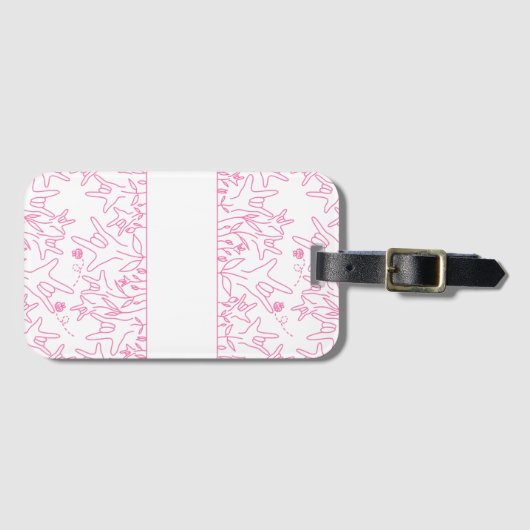 ILY Bloom - Custom Name ASL Design Bagagelabel (Voorkant (horizontaal))