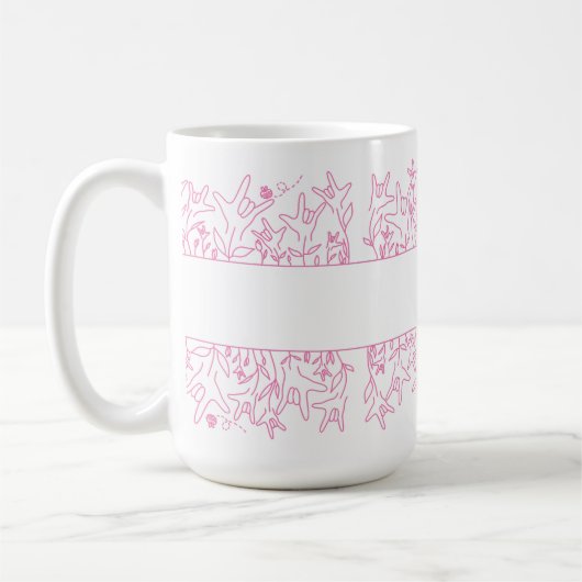 ILY Bloom - Custom Name ASL Design Koffiemok (Links)