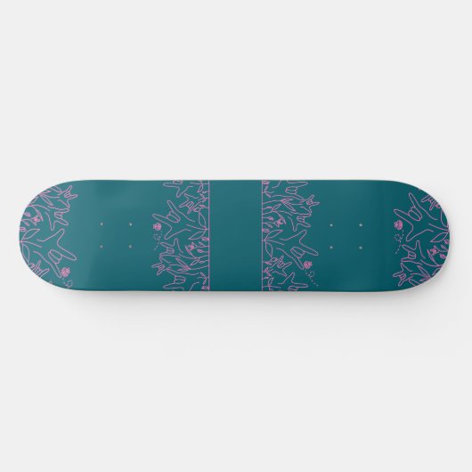 ILY Bloom - Custom Name ASL Design Persoonlijk Skateboard (Horizontaal)