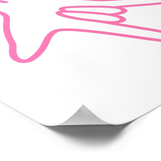 ILY Bloom - Custom Name ASL Design Poster (Hoek)