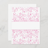 ILY Bloom - Custom Name ASL Design RSVP Kaartje (Voorkant / Achterkant)