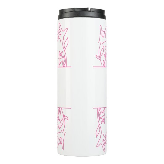 ILY Bloom - Custom Name ASL Design Thermosbeker (Achterkant)