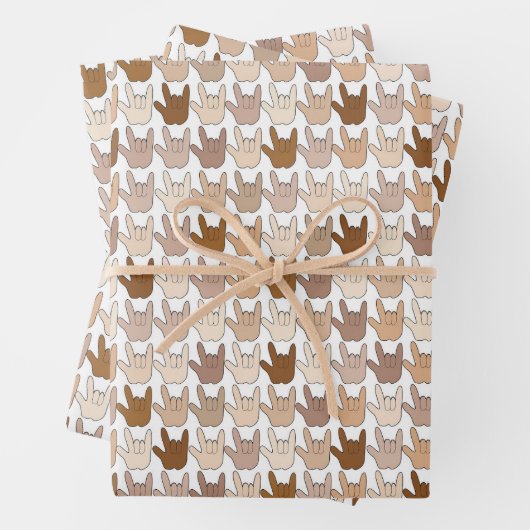 ILY Hands Color Inpakpapier Vel (In situ)