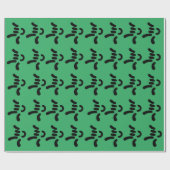 ILY (I Love You) ASL - Gift Wrapping GREEN Cadeaupapier (Vlak)