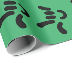 ILY (I Love You) ASL - Gift Wrapping GREEN Cadeaupapier