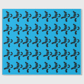 ILY (Ik hou van je) ASL - Gift Wrapping Blue Cadeaupapier (Vlak)