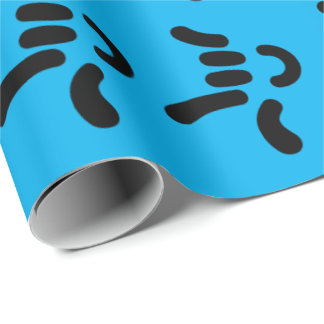ILY (Ik hou van je) ASL - Gift Wrapping Blue Cadeaupapier