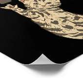 ILY Kat ASL Hand Gebaar Dove Gehoorverlies Bewustz Poster (Hoek)