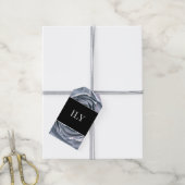 ILY Metallic Silver Roos Accent Gift Label Cadeaulabel (Met Touw)