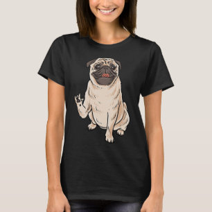 Ily Pug Hond Asl Hand Gebaar Dove Gehoorverlies Aw T-shirt