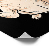 ILY PUG HOND ASL Handgebaar Doof Gehoorverlies Awa Poster (Hoek)