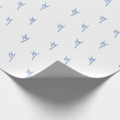 ILY Sketchy Hands Blue - Chanoeka Cadeaupapier (Hoek)