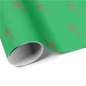 ILY Sketchy Hands Red Green Wrapping Paper Cadeaupapier (Rol Hoek)