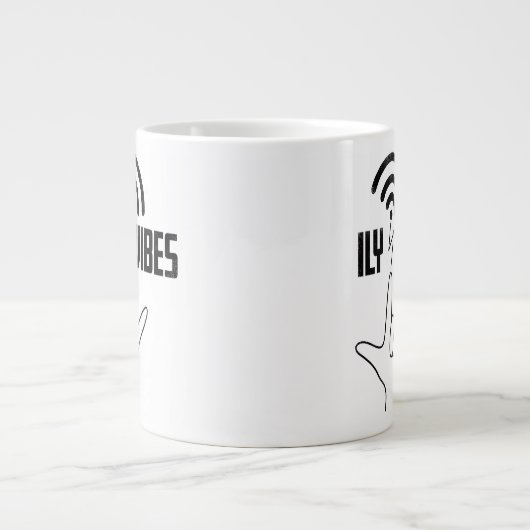 ILY Vibes - ASL Design  Grote Koffiekop (Voorkant)