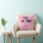 ILY Vibes - ASL Design  Kussen (Stoel)
