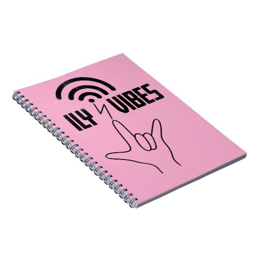 ILY Vibes - ASL Design  Notitieboek (Rechterzijde)