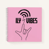 ILY Vibes - ASL Design  Notitieboek (Voorkant)
