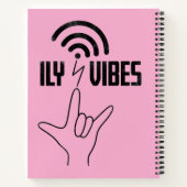 ILY Vibes - ASL Design  Notitieboek (Achterkant)