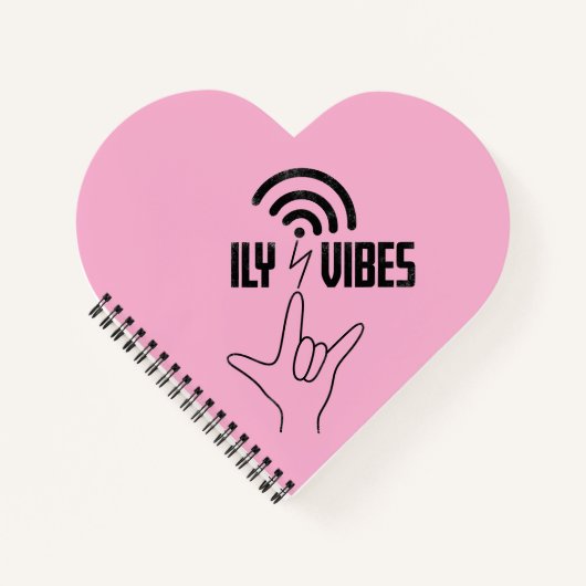 ILY Vibes - ASL Design  Notitieboek (Voorkant)
