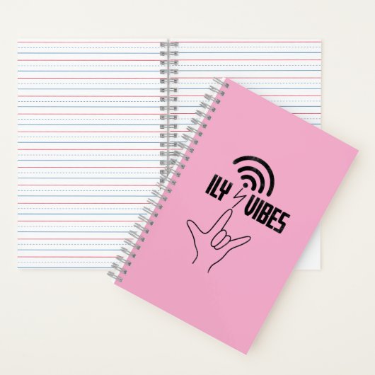 ILY Vibes - ASL Design Notitieboek (Binnen)