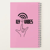 ILY Vibes - ASL Design  Notitieboek (Achterkant)