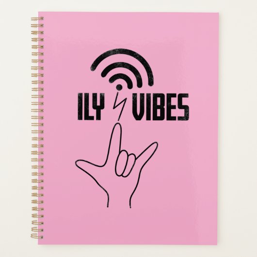 ILY Vibes - ASL Design  Planner (Voorkant)