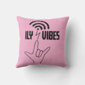 ILY Vibes - ASL-ontwerp Kussen (Achterkant)
