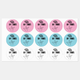 ILY Vibes - ASL-ontwerp Labels