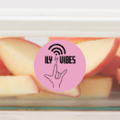 ILY Vibes - ASL-ontwerp Labels (Aangebracht)