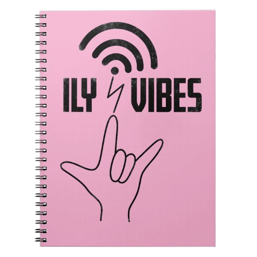 ILY Vibes - ASL-ontwerp Notitieboek (Voorkant)