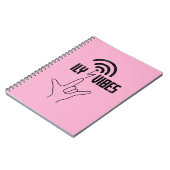 ILY Vibes - ASL-ontwerp  Notitieboek (Linkerzijde)