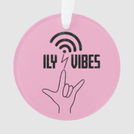 ILY Vibes - ASL-ontwerp Ornament