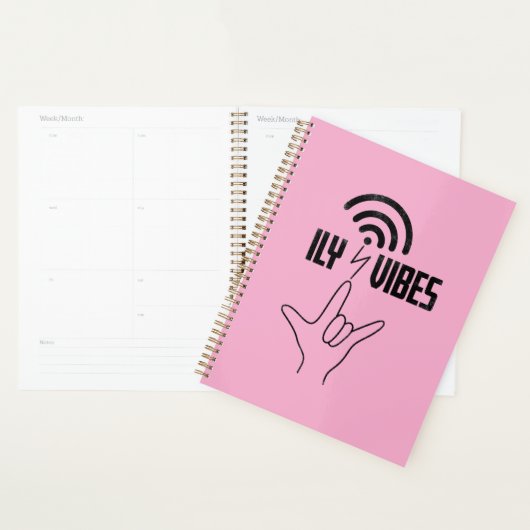 ILY Vibes - ASL-ontwerp Planner (Display)